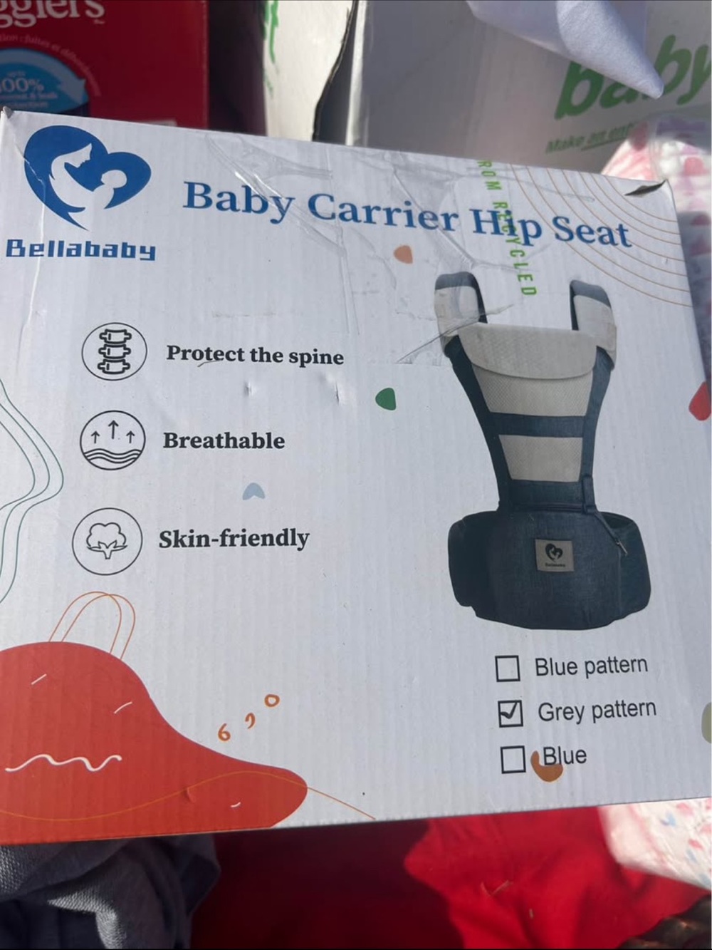 Bellababy Baby - Grey Pattern